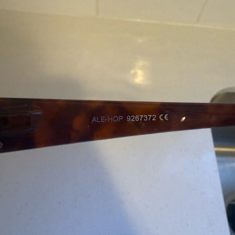 Slim Rectangular Tortoiseshell Sunglasses - Brown… - image 5